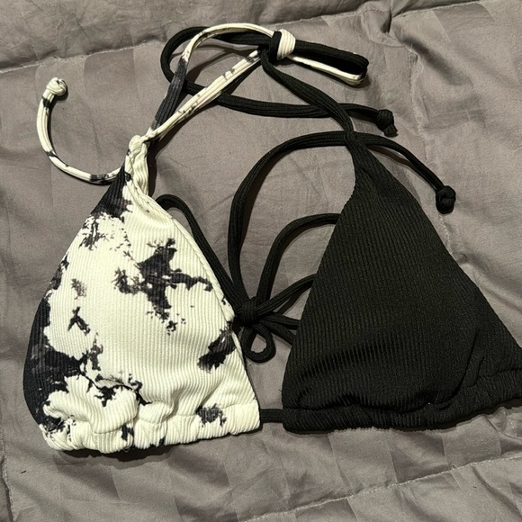 Black & White Bikini Top - Picture 1 of 2